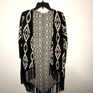 Rumors, Long V back length open tunic jacket